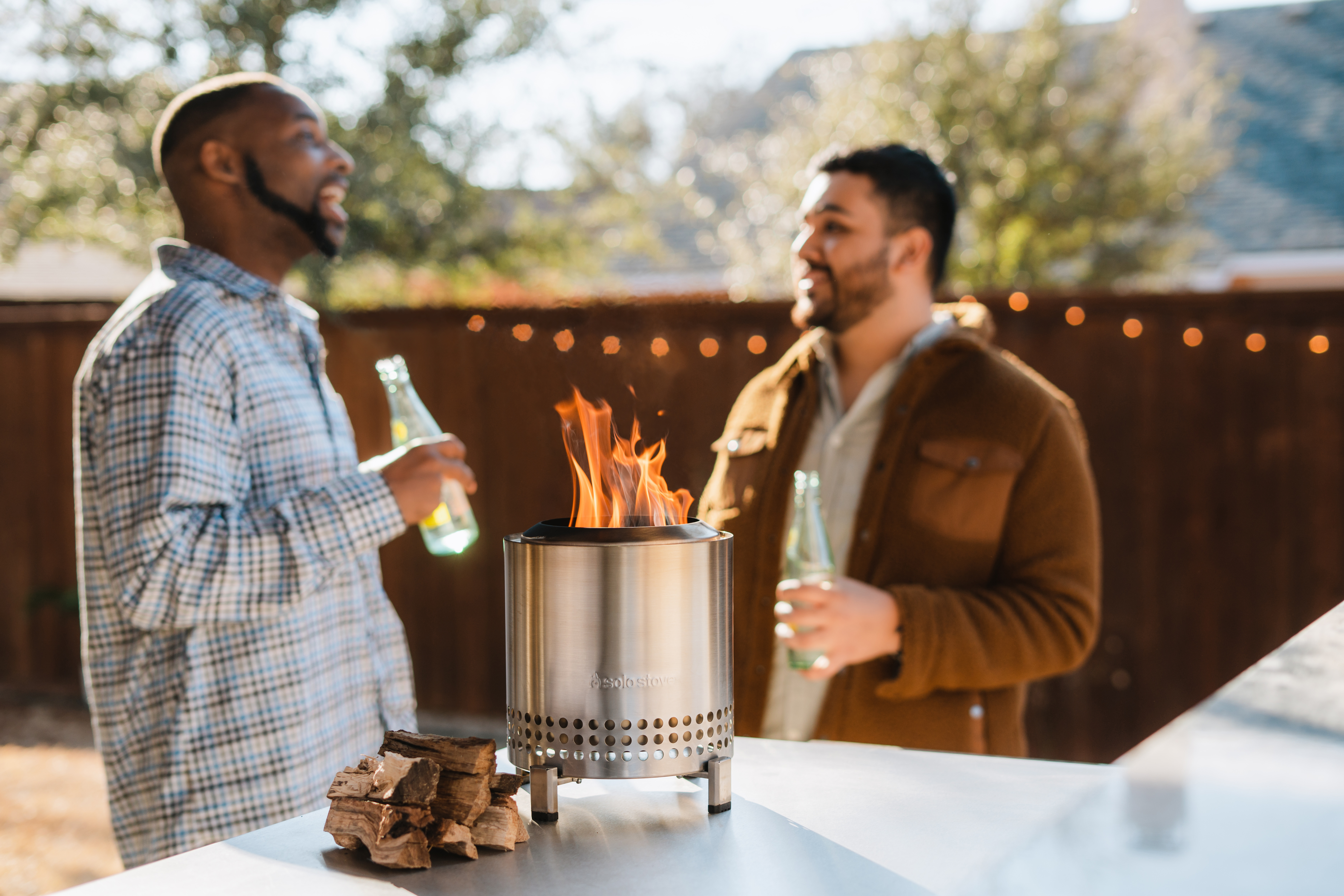 Solo Stove - Mesa XL 7" Tabletop Fire Pit - Roasty Bundle (Stainless) 3