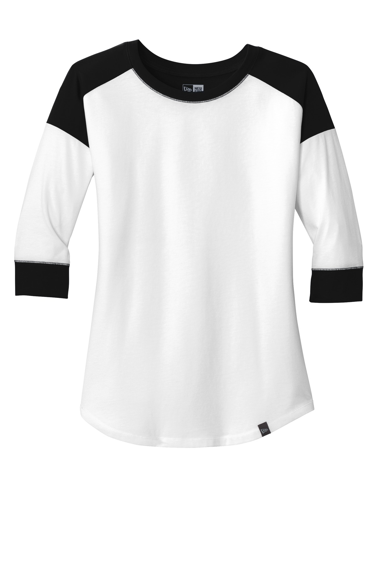 New Era Women's Heritage Blend 3/4-Sleeve Baseball Raglan Tee. LNEA104 21