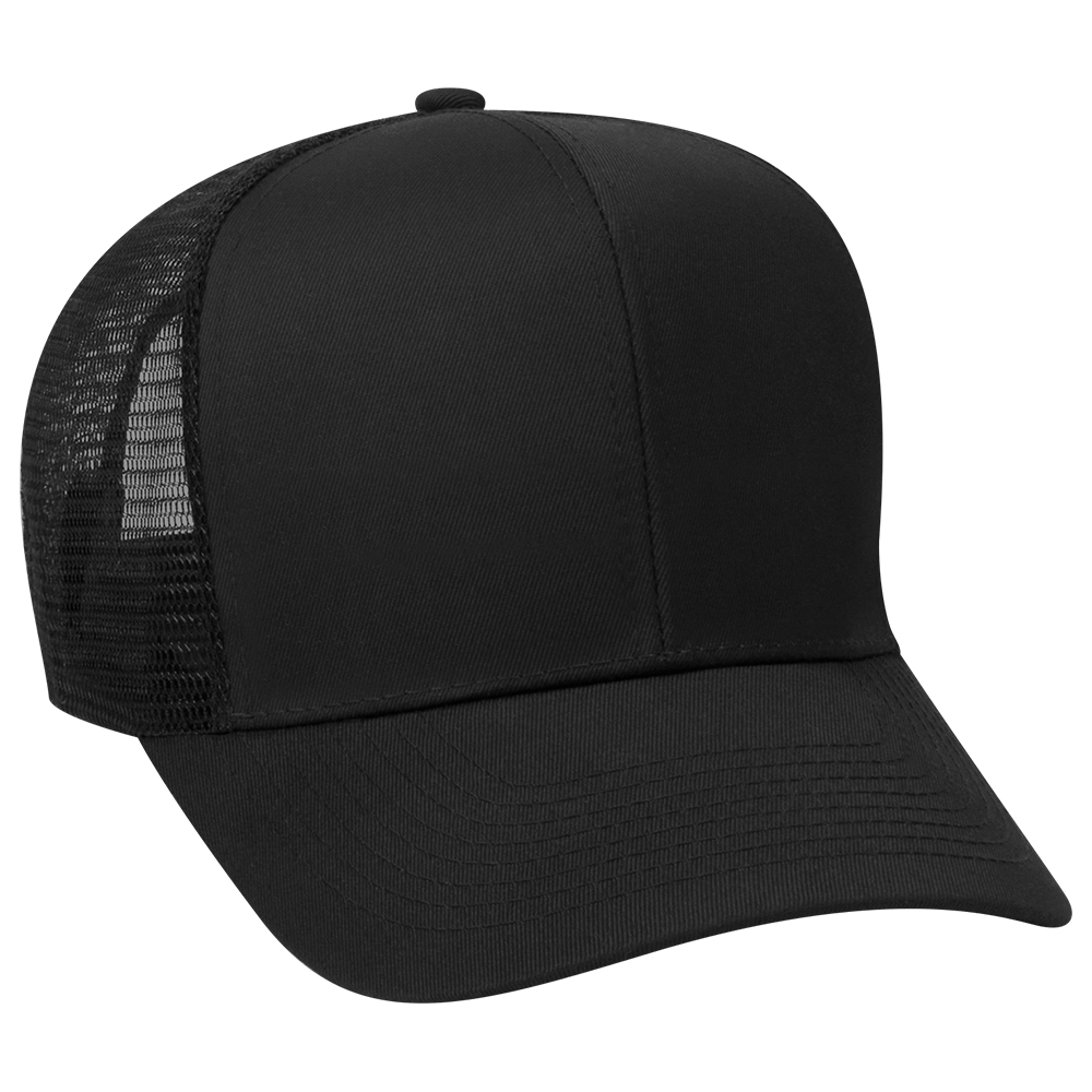 OTTO CAP® 6 Panel Mid Profile Mesh Back Trucker Hat 5