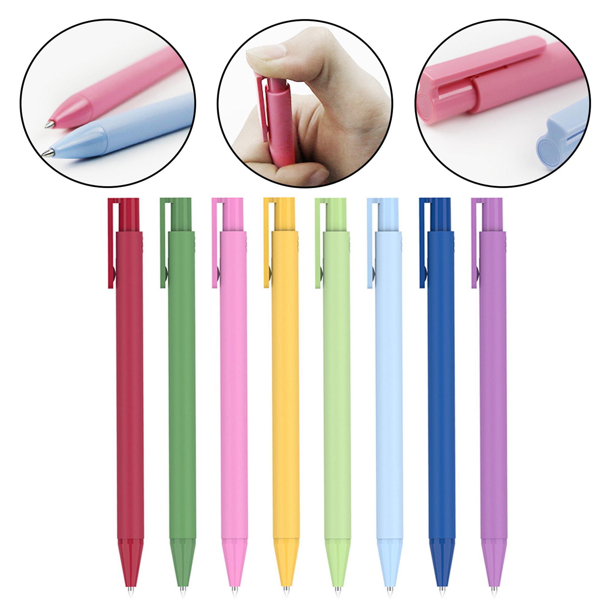 Frosted Plastic Retractable Gel Pens 1
