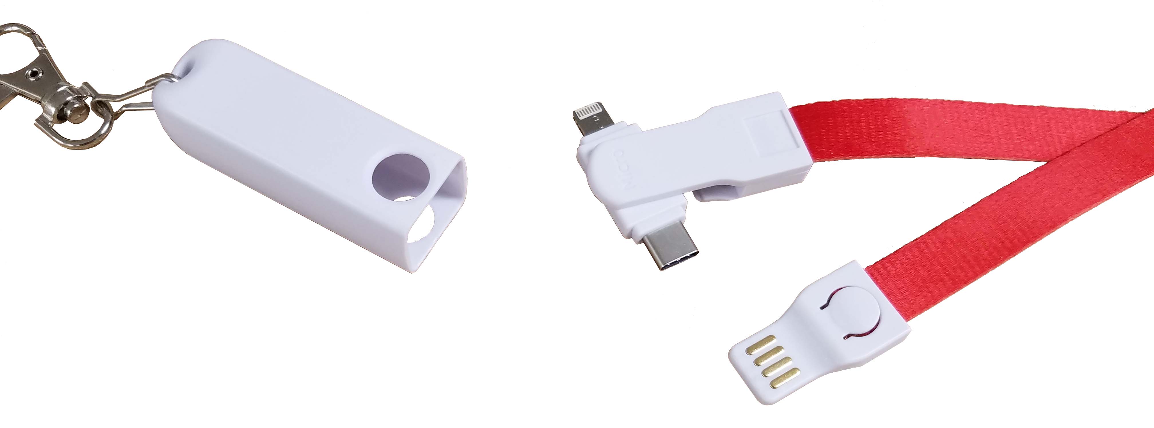 9338LCC 3 in 1 Lanyard Charging Cable 4