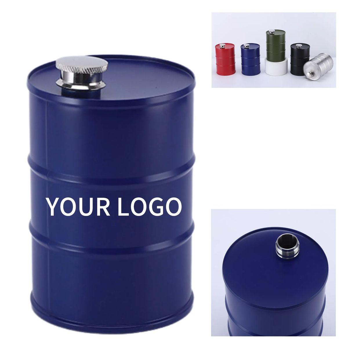 Novelty Oil Drum Flask 24oz for Gifts or Events 2