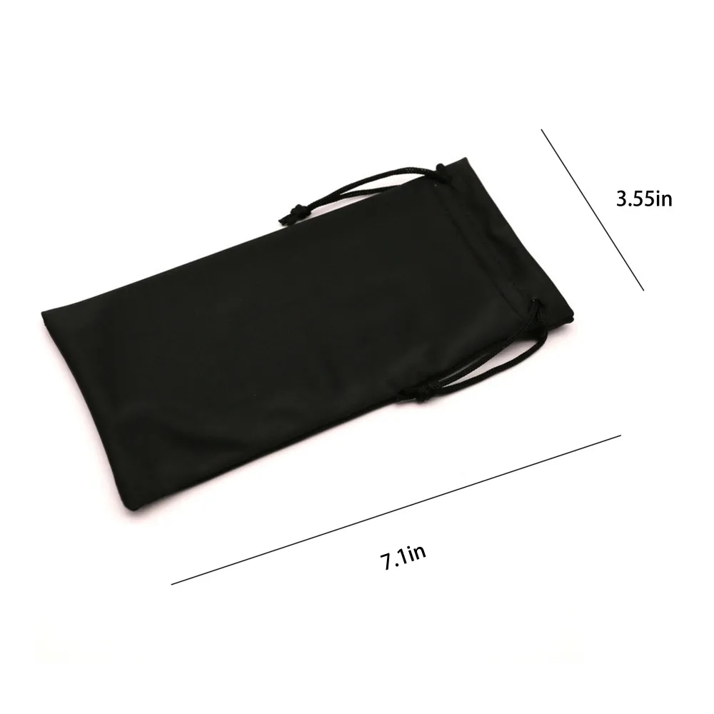 Sunglasses Microfiber Pouch Eyeglasses Drawstring Clean Bag 3