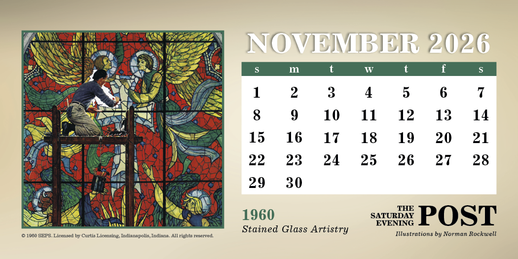 Triumph® Calendars The Saturday Evening Post Illustrations by Norman Rockwell Desk Calendar 20