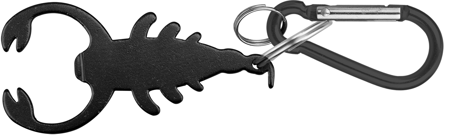 Scorpion Shape Bottle Opener w/ Key Chain & Carabiner 1