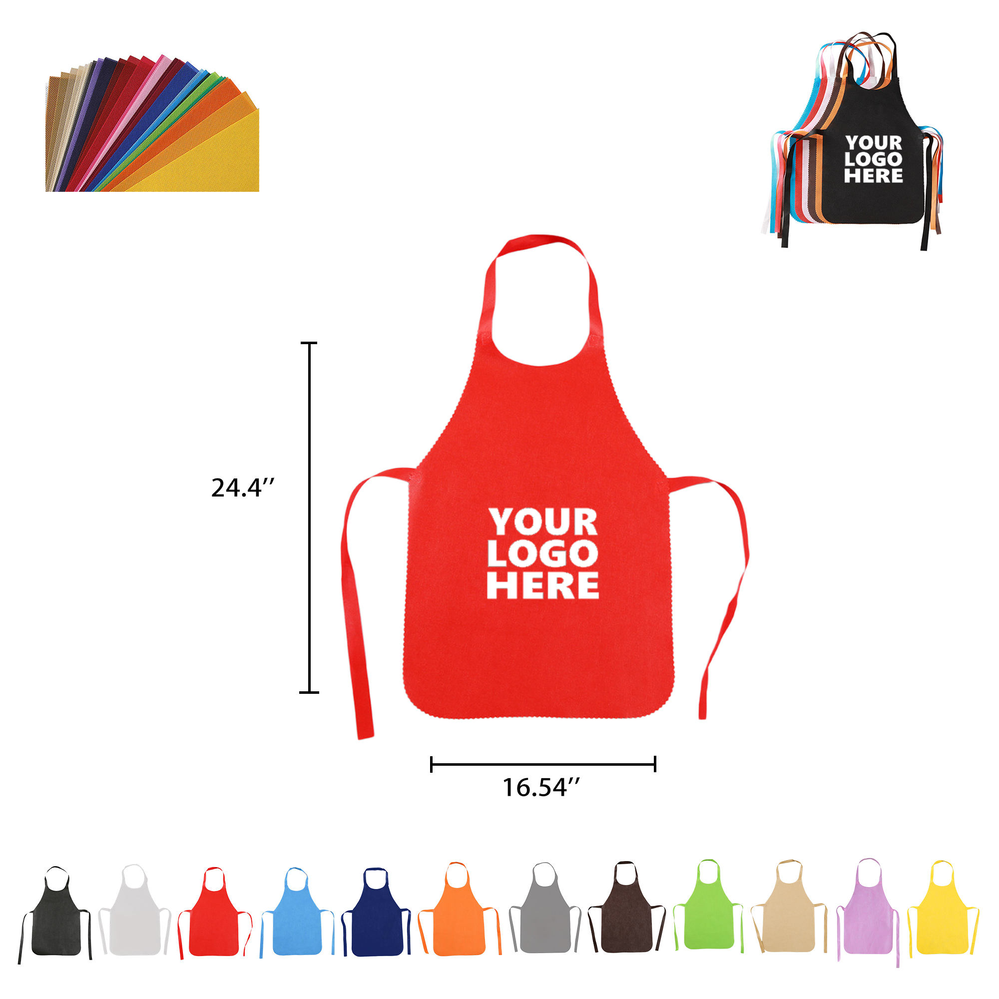 Lightweight Non-Woven Disposable Service Apron 1
