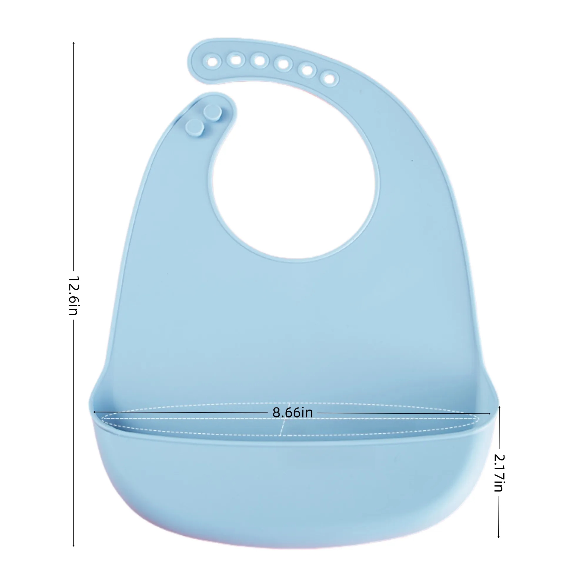 Baby Food-Grade Silicone Waterproof Bib 8
