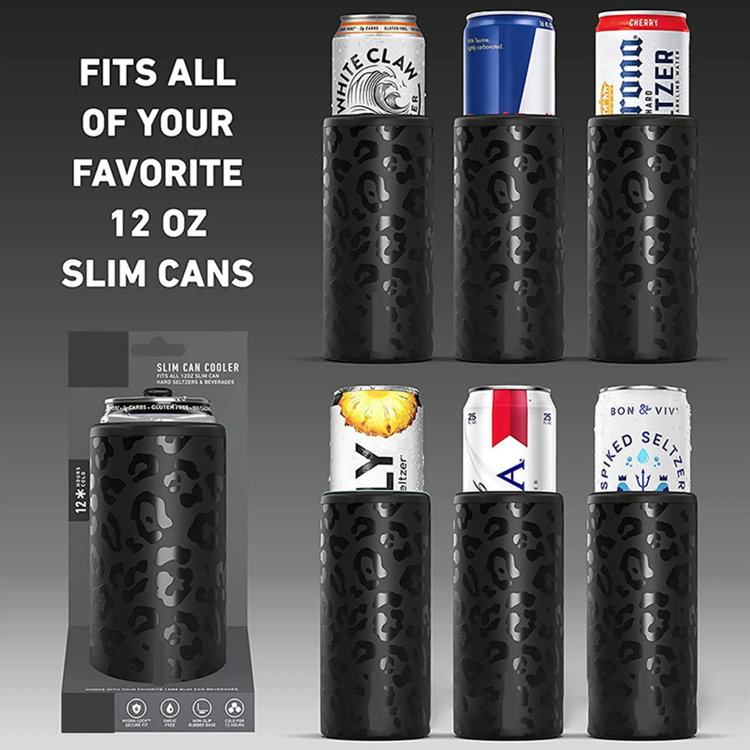 Insulated Bottle And Can Cooler, custom koozie with logo imprint 4