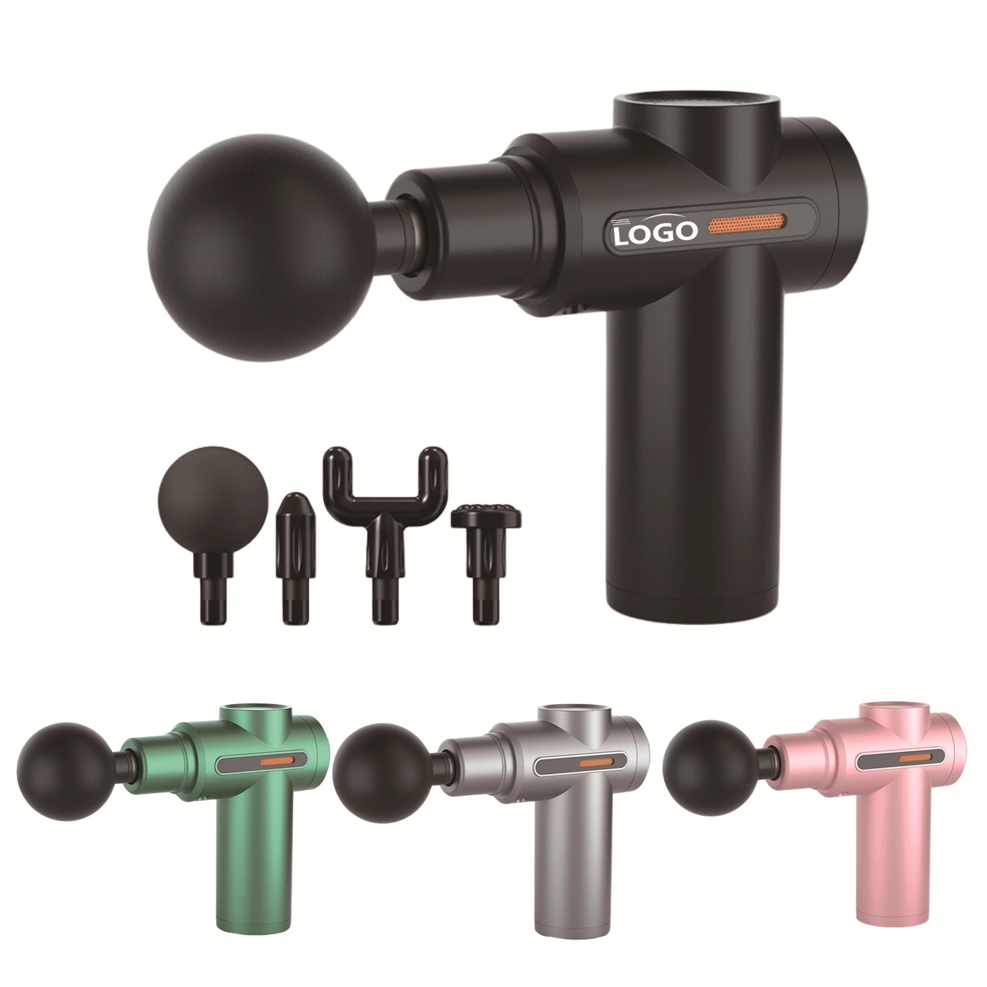 Mini Muscle Deep Electric Massage Gun 4 Heads