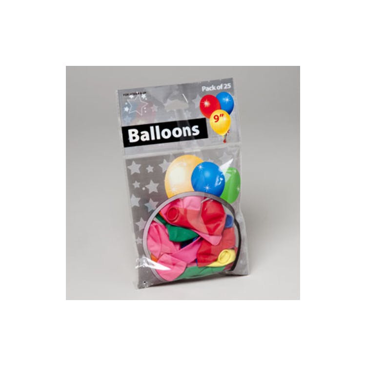 Party Balloons - Assorted 9" 25 Count 2