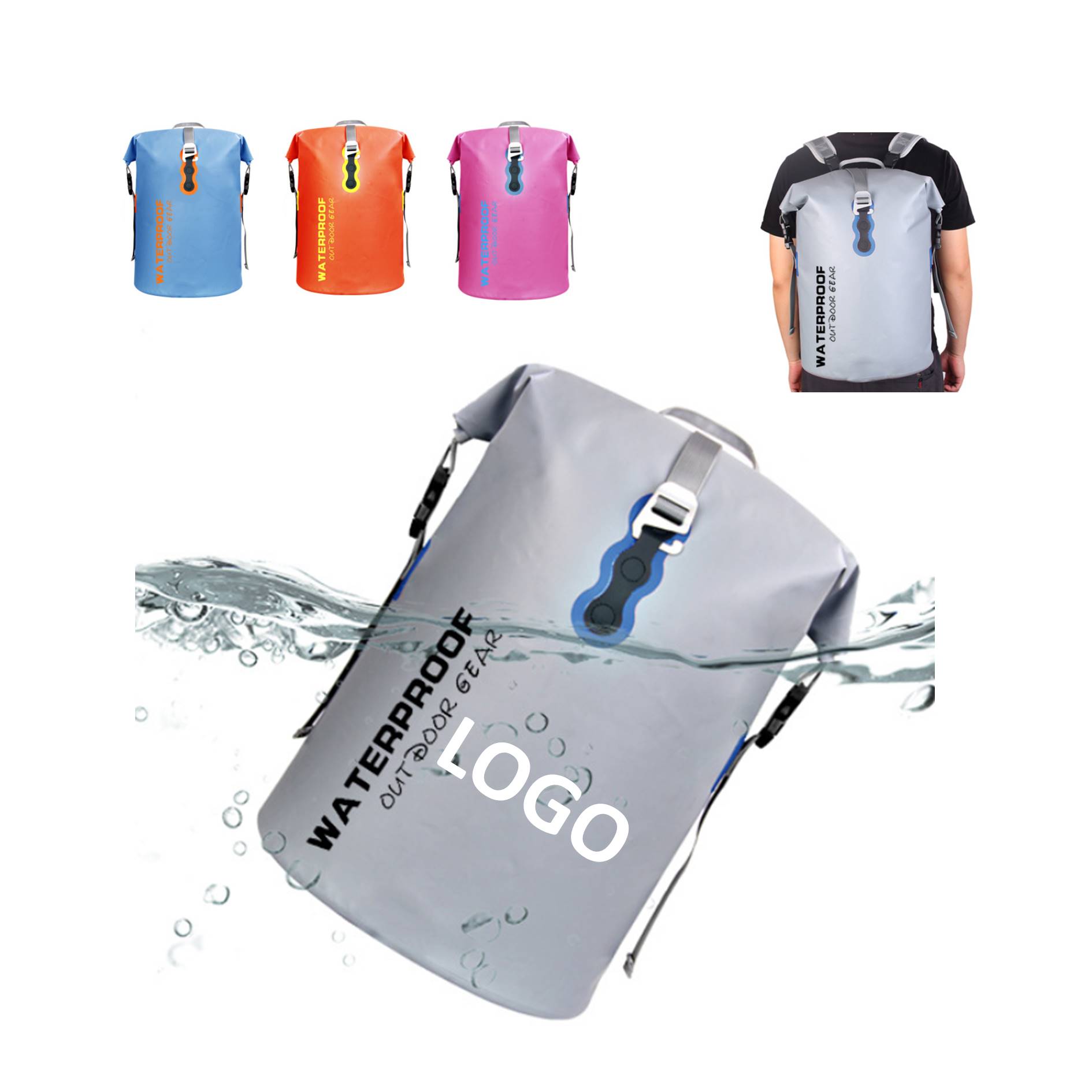 Waterproof Swimming Cycling 40L Backpack 1