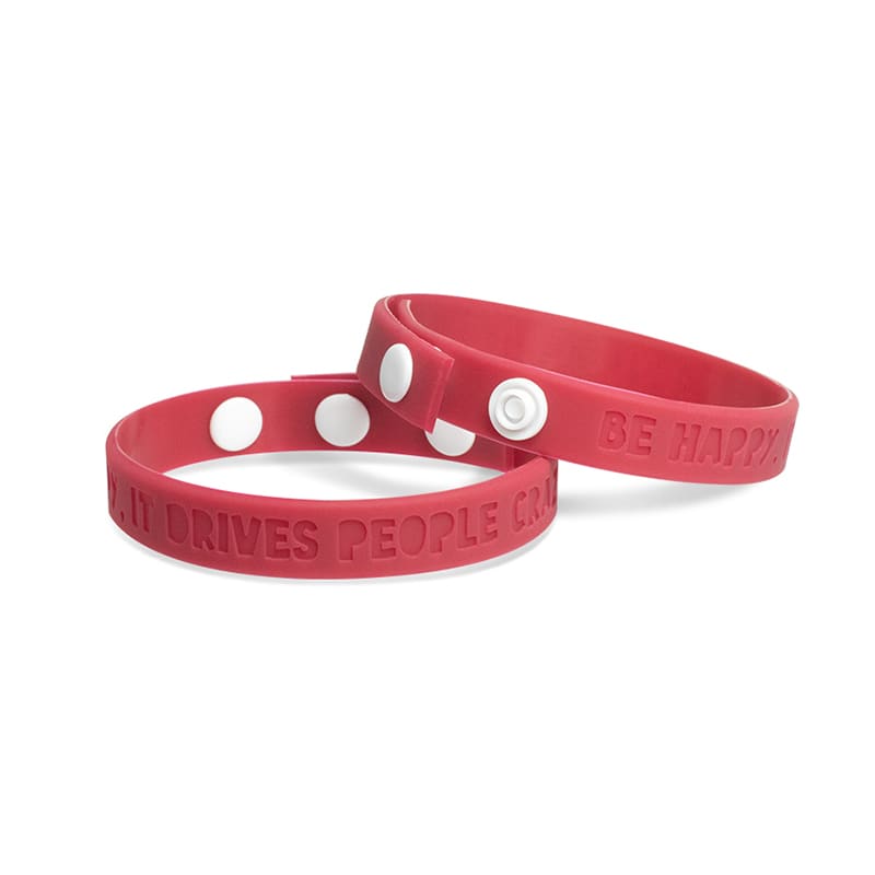 Debossed Silicone Adjustable  Wristbands 159