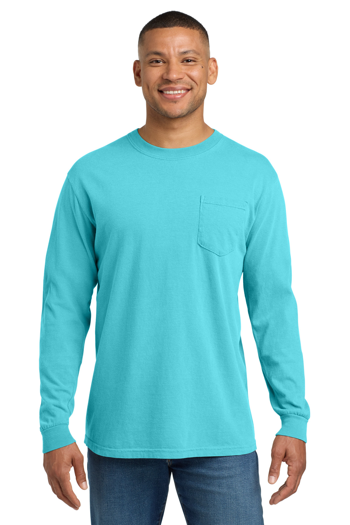 COMFORT COLORS Heavyweight Ring Spun Long Sleeve Pocket Tee. 4410 5