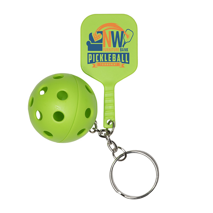 "PICKLE PADDLE" Pickle Ball Keychain 14