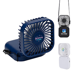 Whirlwind Mini Folding Rechargeable Fan with Lanyard 12