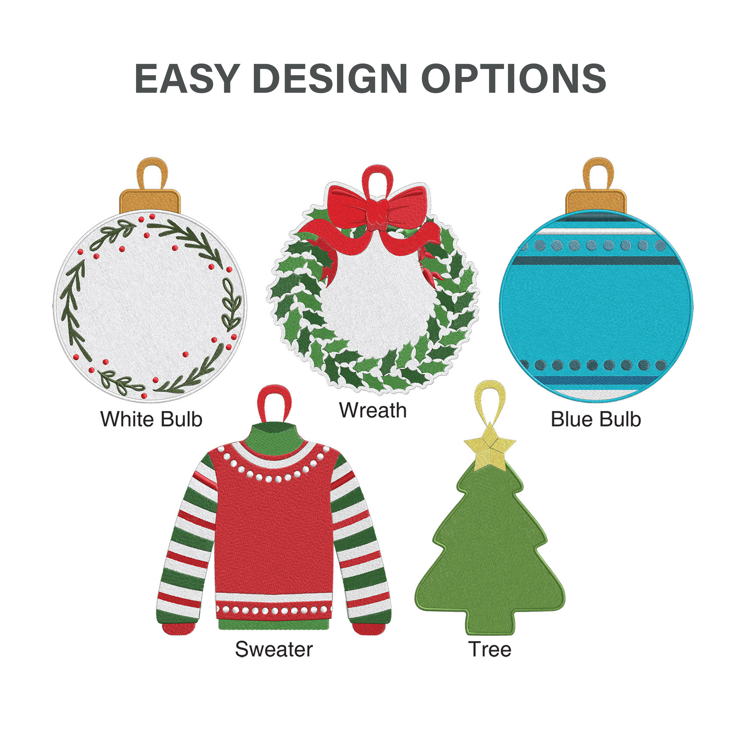 Custom Embroidered Ornaments 13