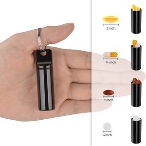 Micro Keychain Pill Holder 2