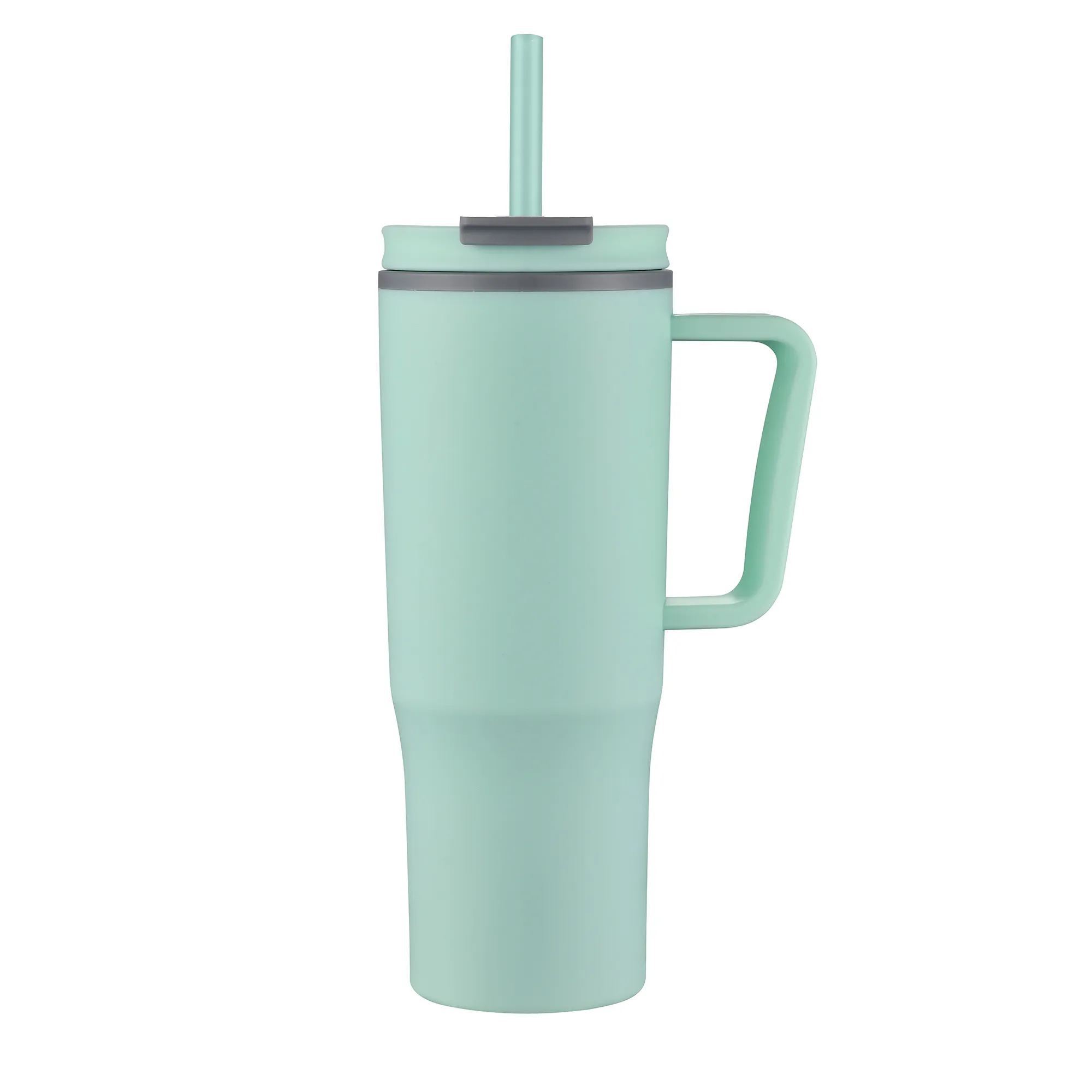 30oz. Double Wall Mug with Handle and Straw 40