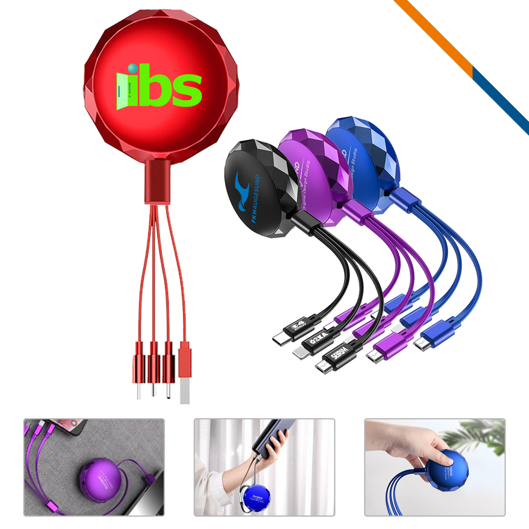 Alfie 3 in 1 Charging Cable 3