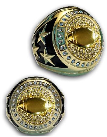 Football Championship Bling Ring Gold 2