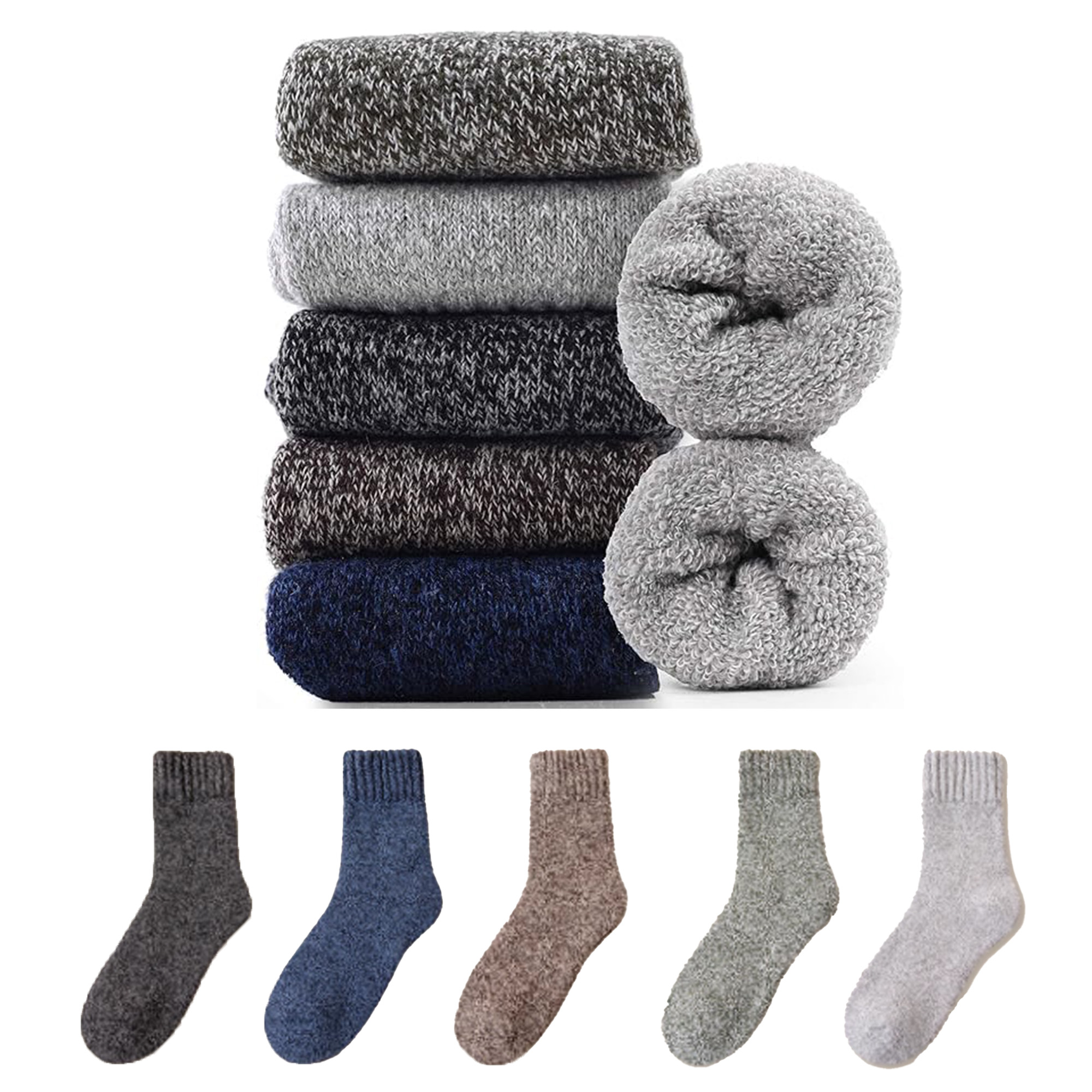 Embroidered Winter Thermal Socks 2