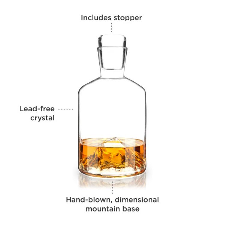 Viski® Mountain Liquor Decanter 4