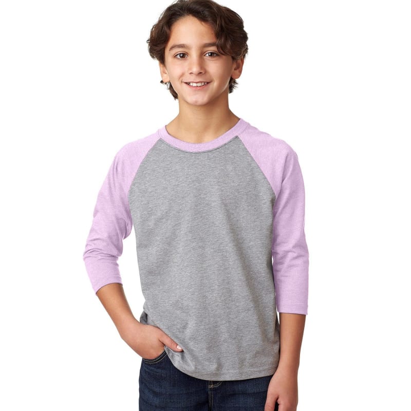 Next Level Apparel Youth CVC 3/4-Sleeve Raglan 4