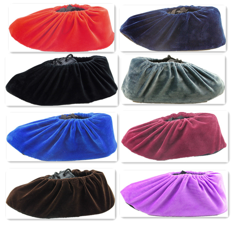 Flannel Shoe Cover with Sole 2