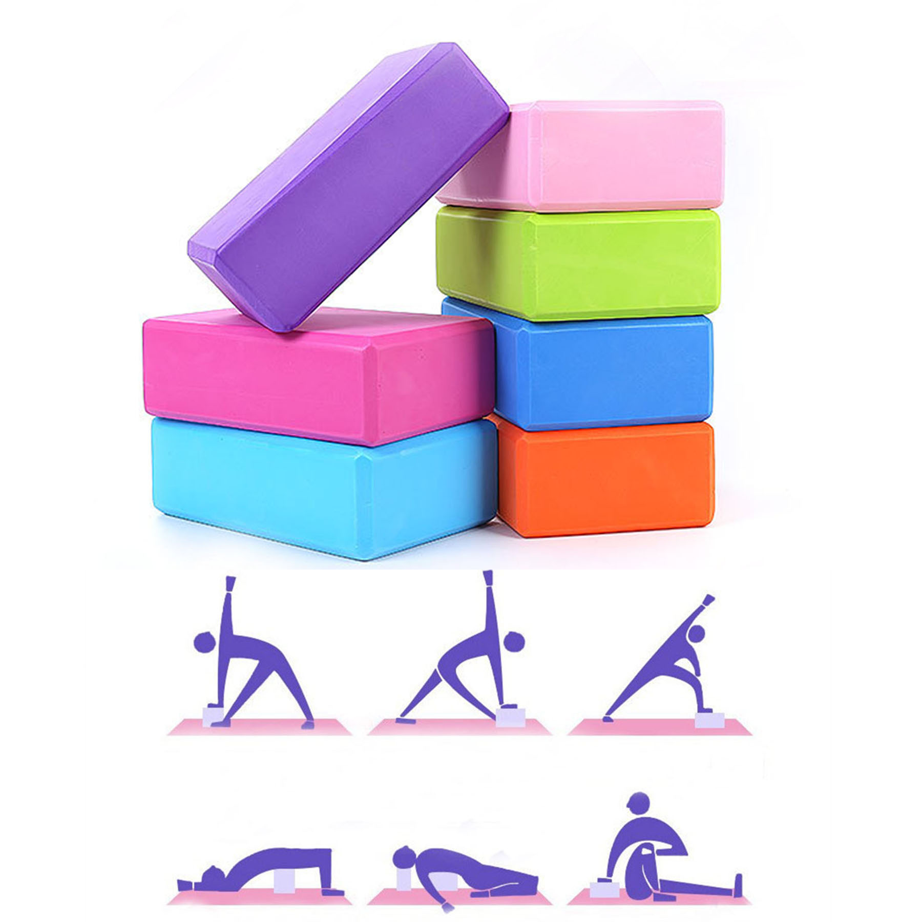 EVA Yoga Exercise Blocks, custom sports ball with logo imprint 2