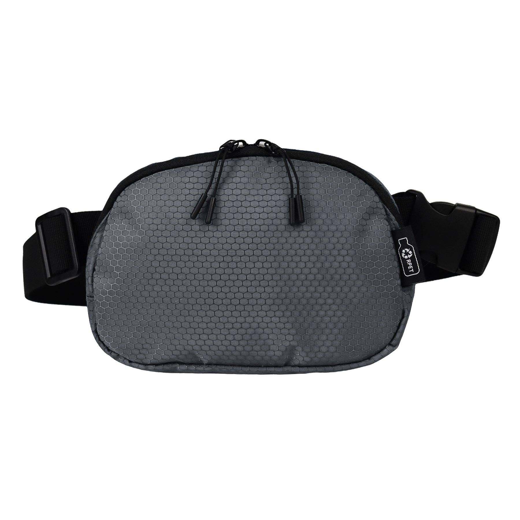 Water-Resistant 100% RPET 420D PU layer Belt Bag w/Adjustable Strap 9