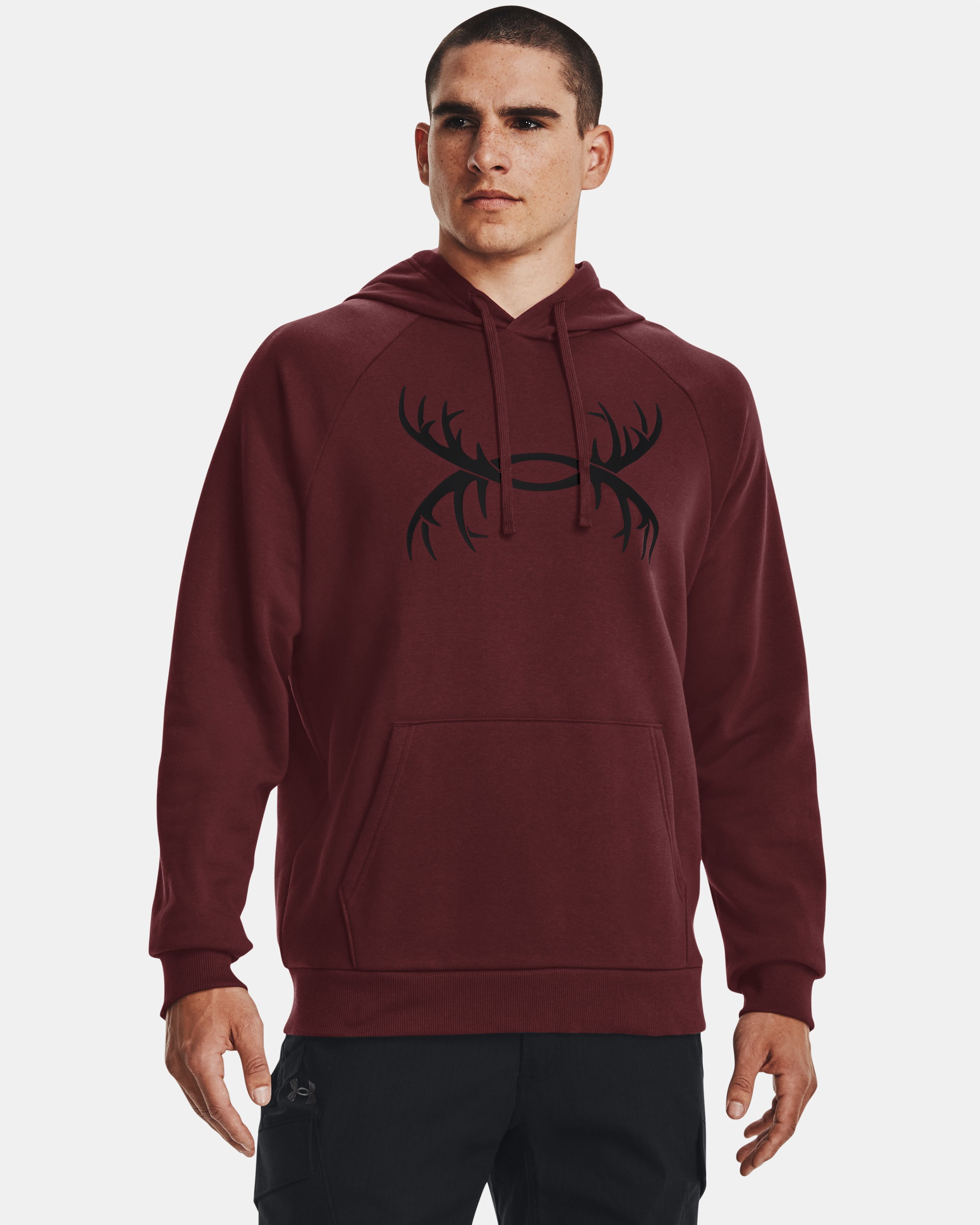 UA Rival Fleece Antler Men's Hoodie, custom hoodie or sweatshirt with logo imprint 6