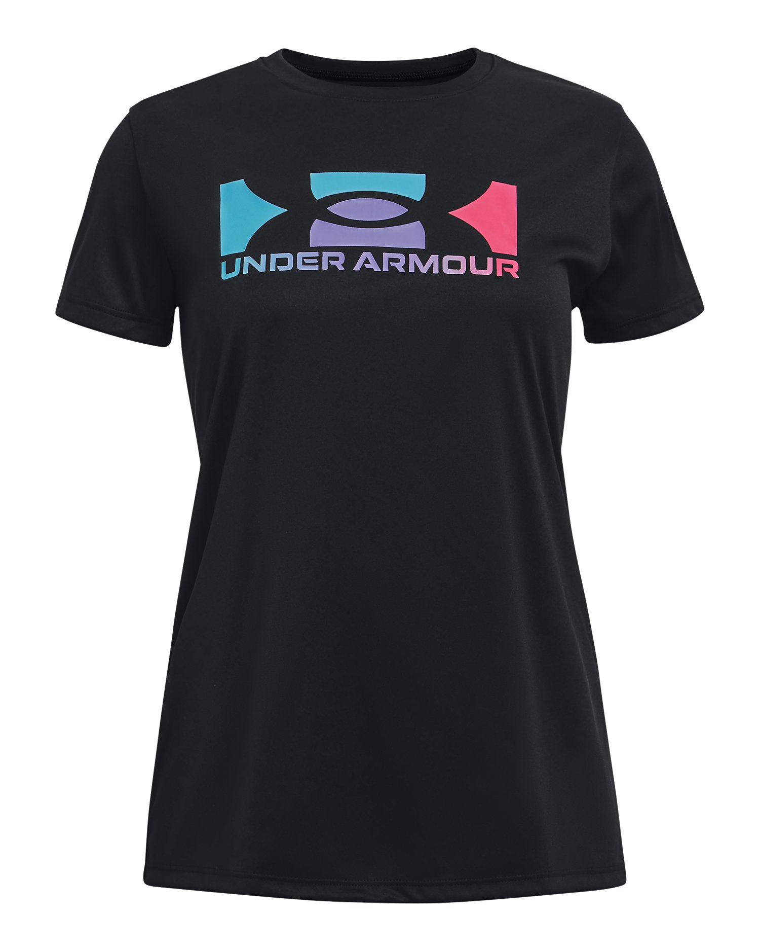 UA Tech Box Logo Girls' Short Sleeve 2
