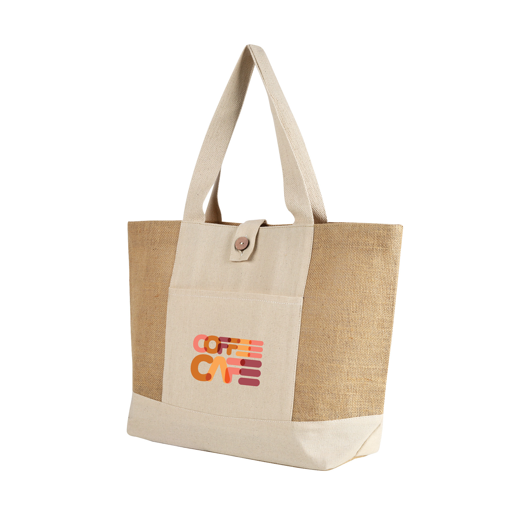 Emma Jute and Cotton Shopper Tote 12