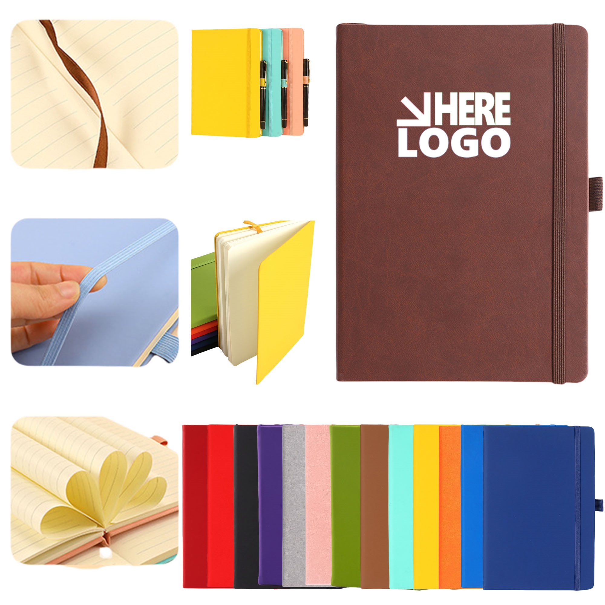 A5 Classic Leather Hardcover Notebook 2