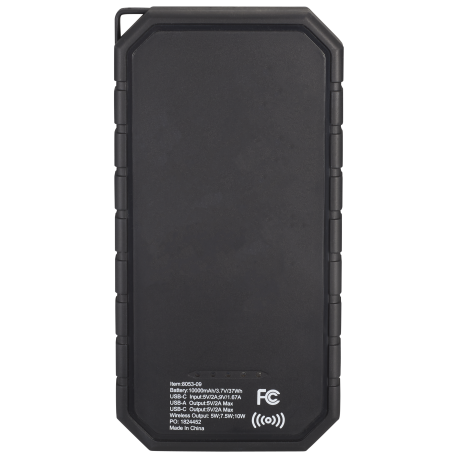 High Sierra® IPX 5 Solar Fast Wireless Power Bank 2