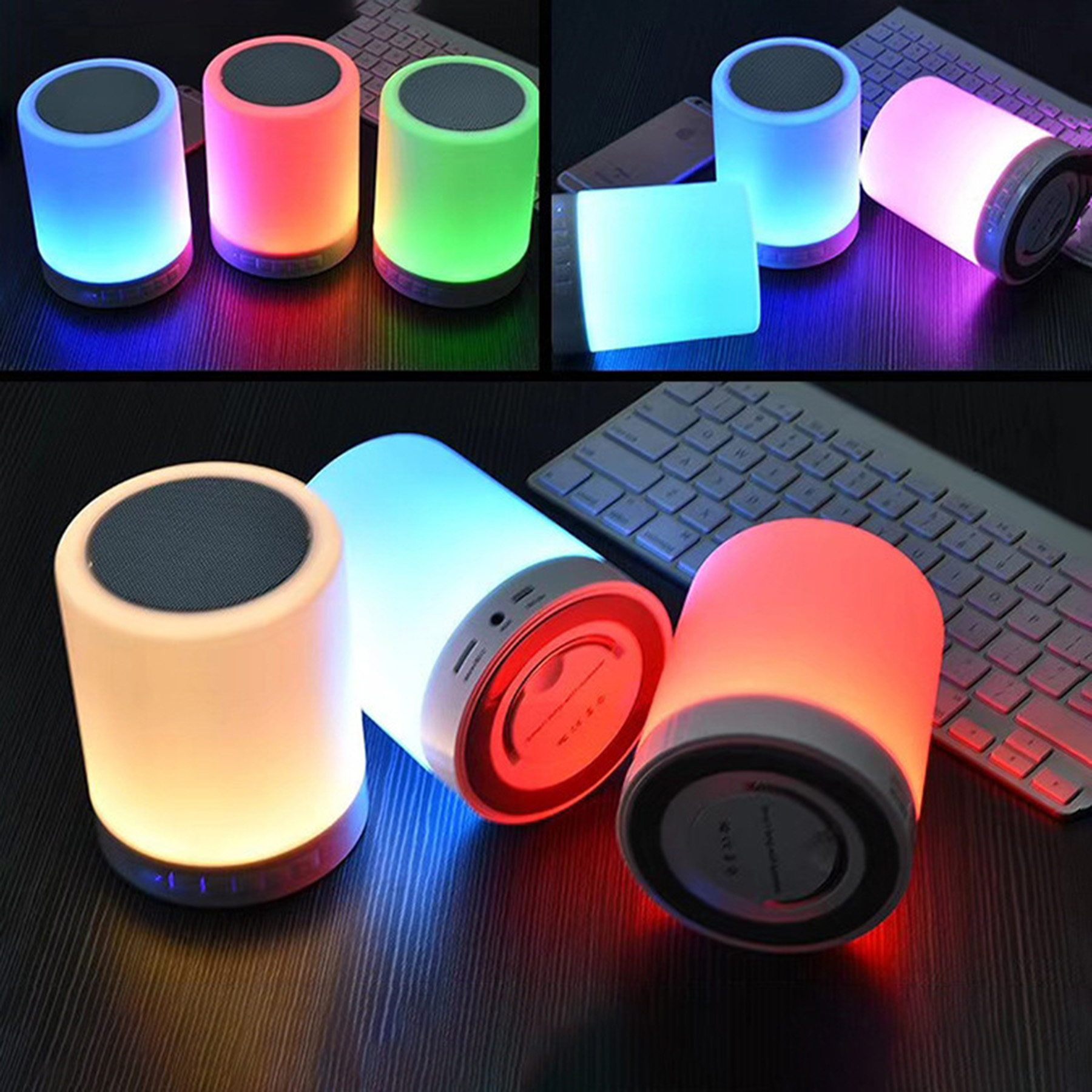 Touch Bedside Night Light With Bluetooth Speaker 3
