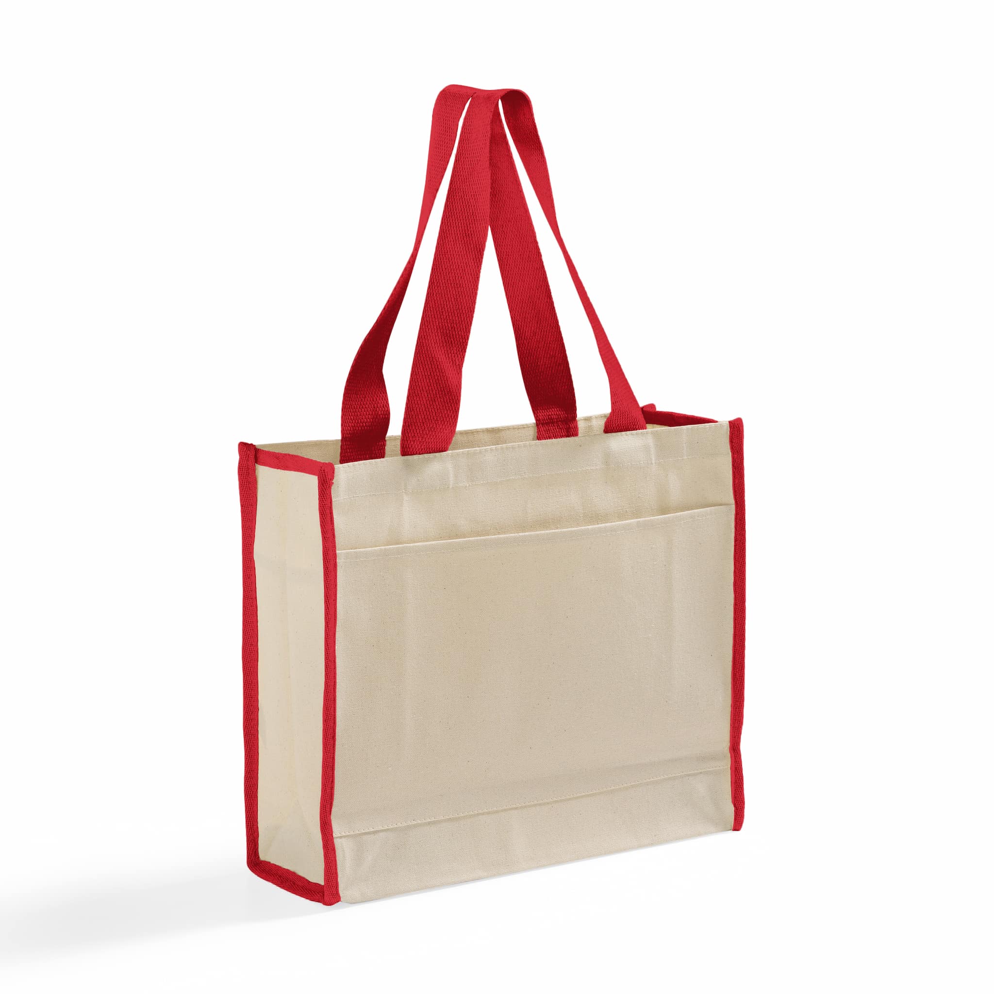 Color-Trim Canvas Tote Bag, custom tote bag with logo imprint 20