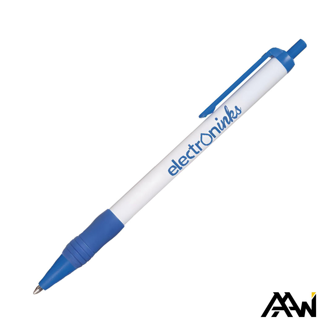 Value Slim Grip Pen w/Glossy Barrel & Matte Colored Trim 8
