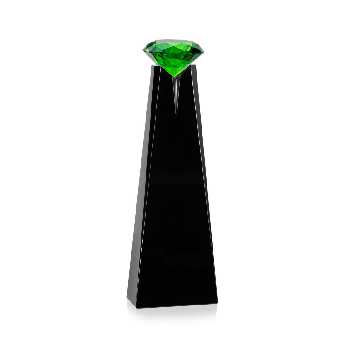 Alicia Gemstone Award - Black/Emerald 1