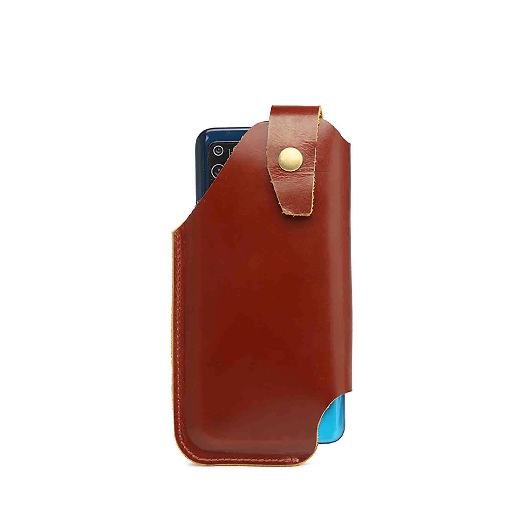 Leather Phone Holster With Belt Clip Loop 7