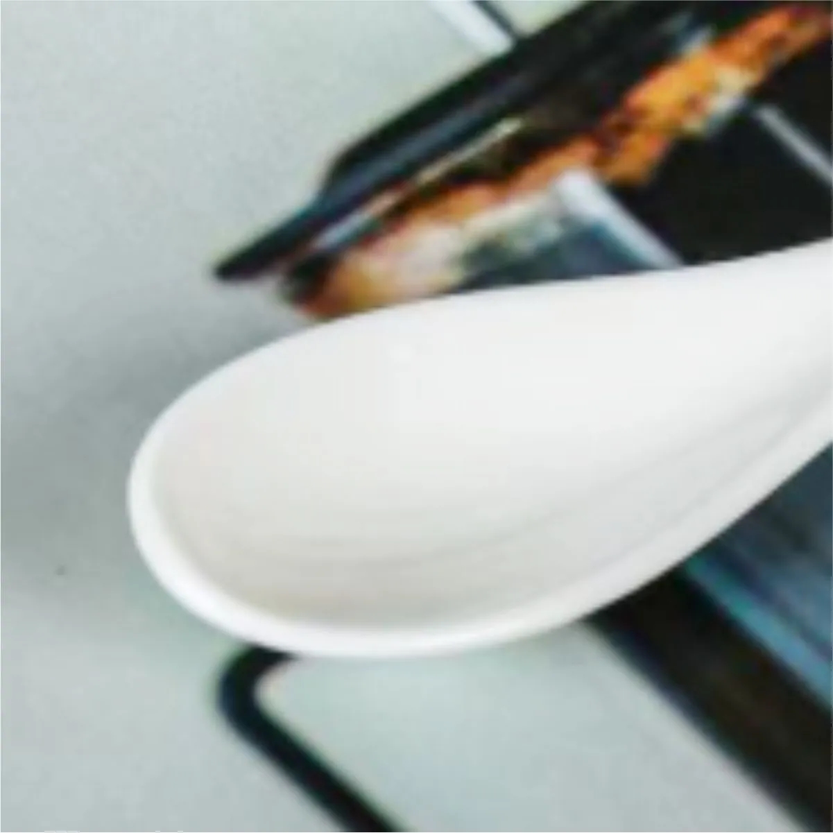 6.8 Oz. Ceramic Coffee Cup With Thumb-Hole Handle 5