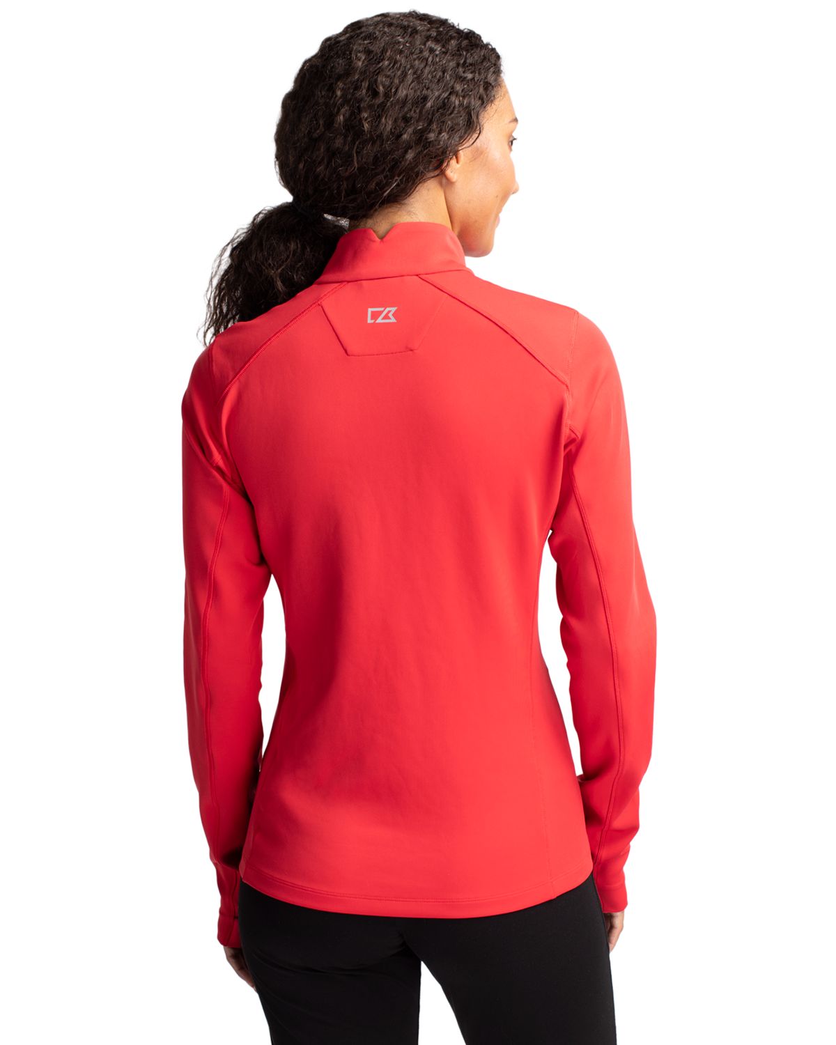 Cutter & Buck Traverse Recycled Smooth Stretch Womens Quarter Zip Pullover 30