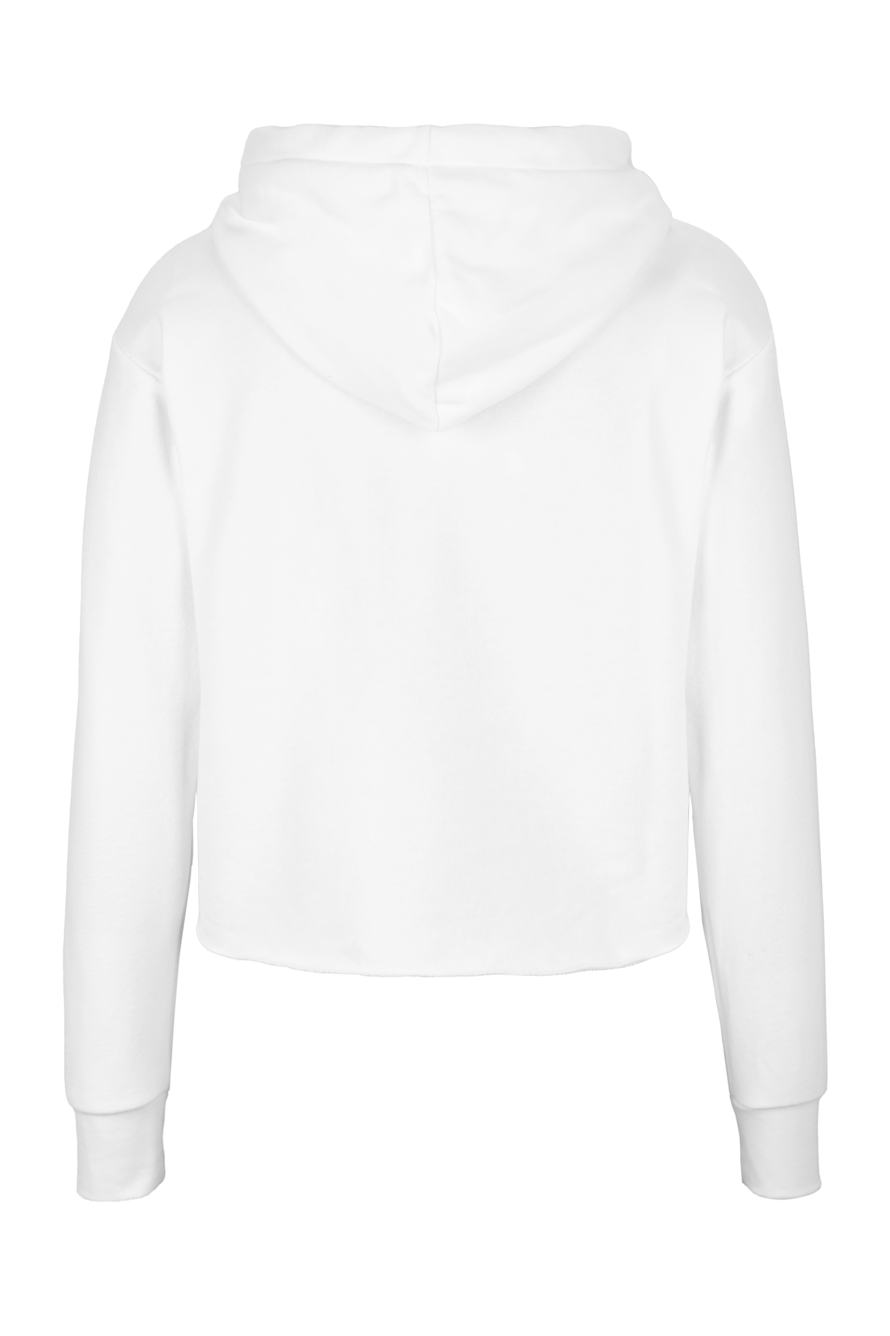 Laguna Sueded Raw Edge Crop Hoodie, custom hoodie or sweatshirt with logo imprint 4