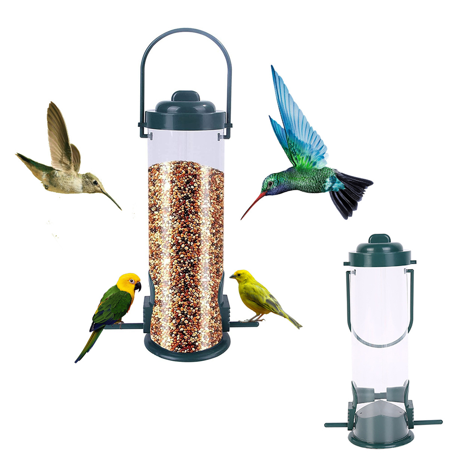 Hanging Clear Bird Feeder 3