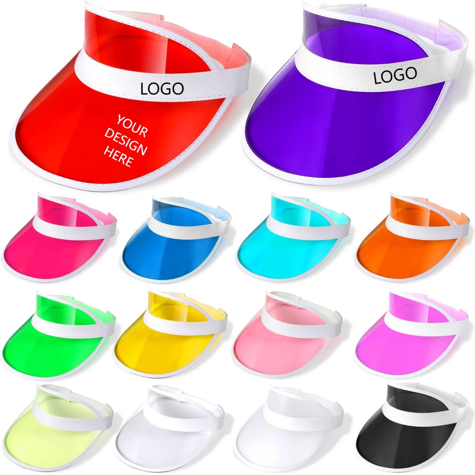 Summer PVC Sun Visor Hat 7