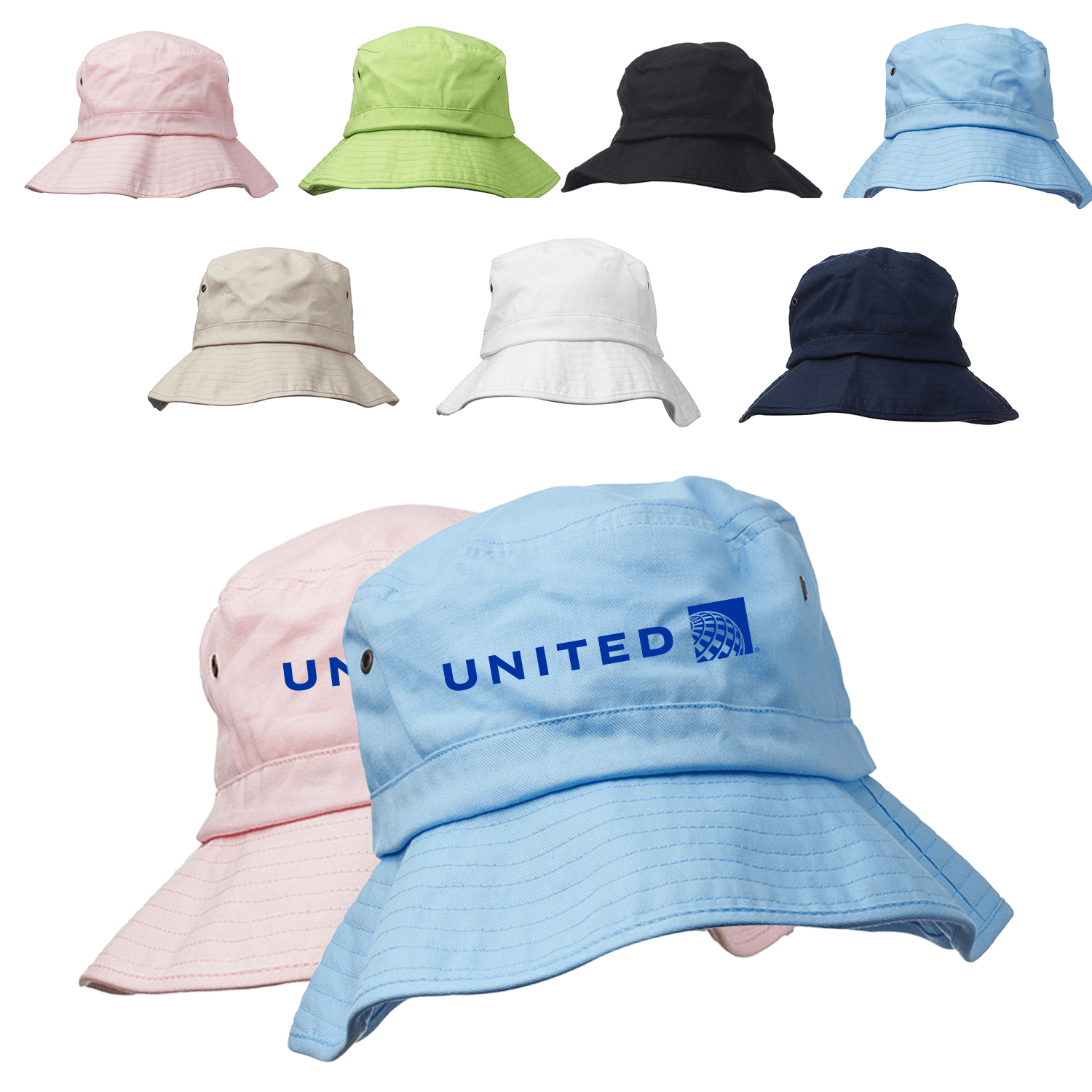 Lightweight Cotton Bucket Hats w/ Custom Logo 2