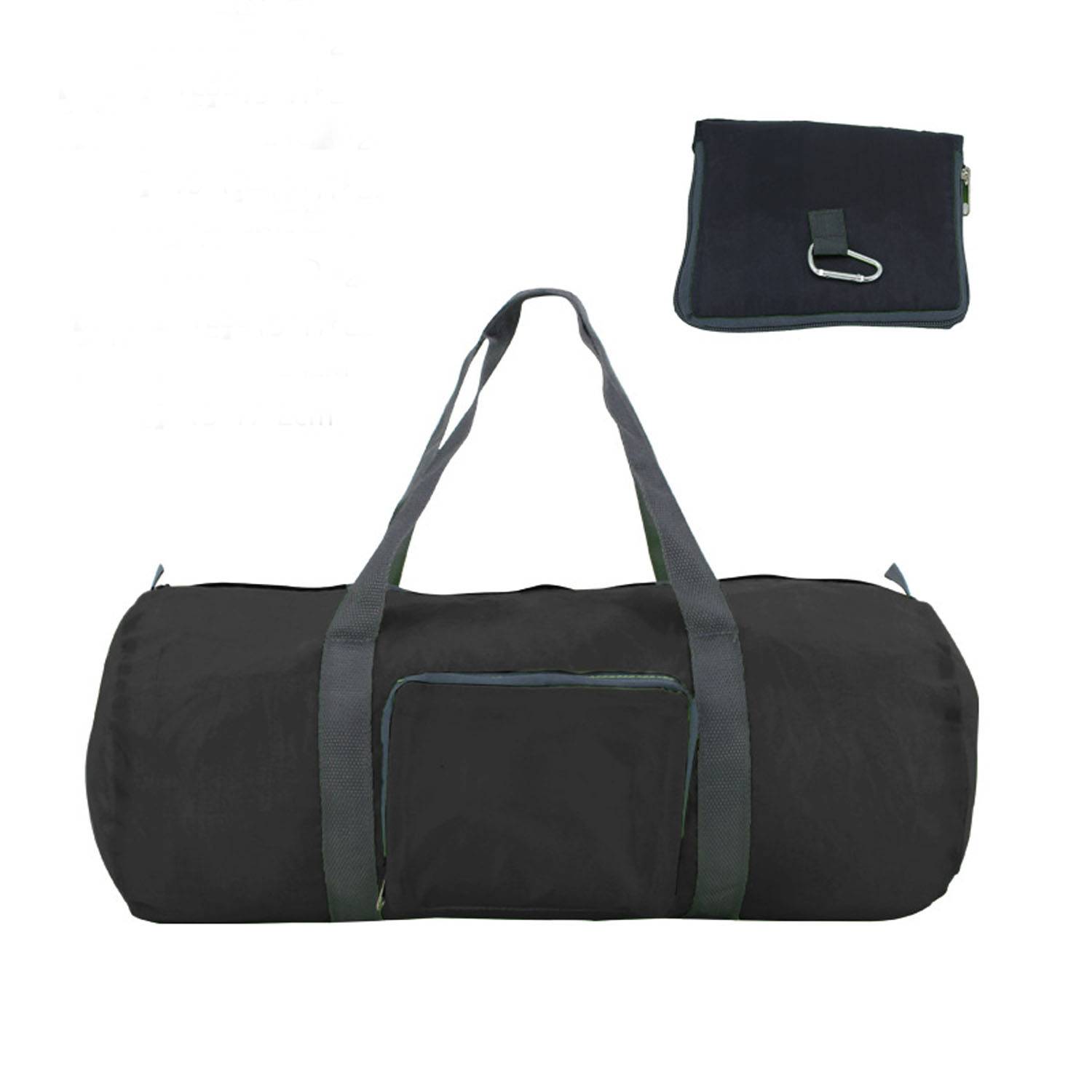 Foldable Polyester Duffle Bag w/ Carabiner 9