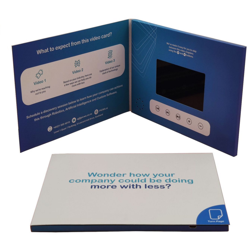 4.3" Screen Customized Video Brochure Greeting Card 1