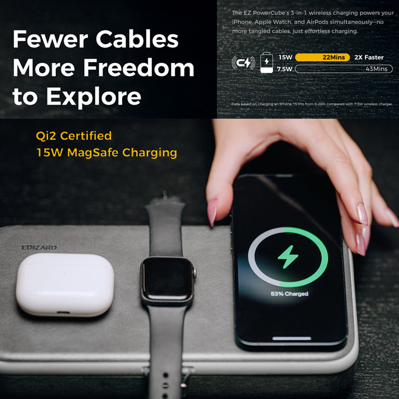 Power Cube: 4-in-1 MagSafe Wireless Charging Box 24