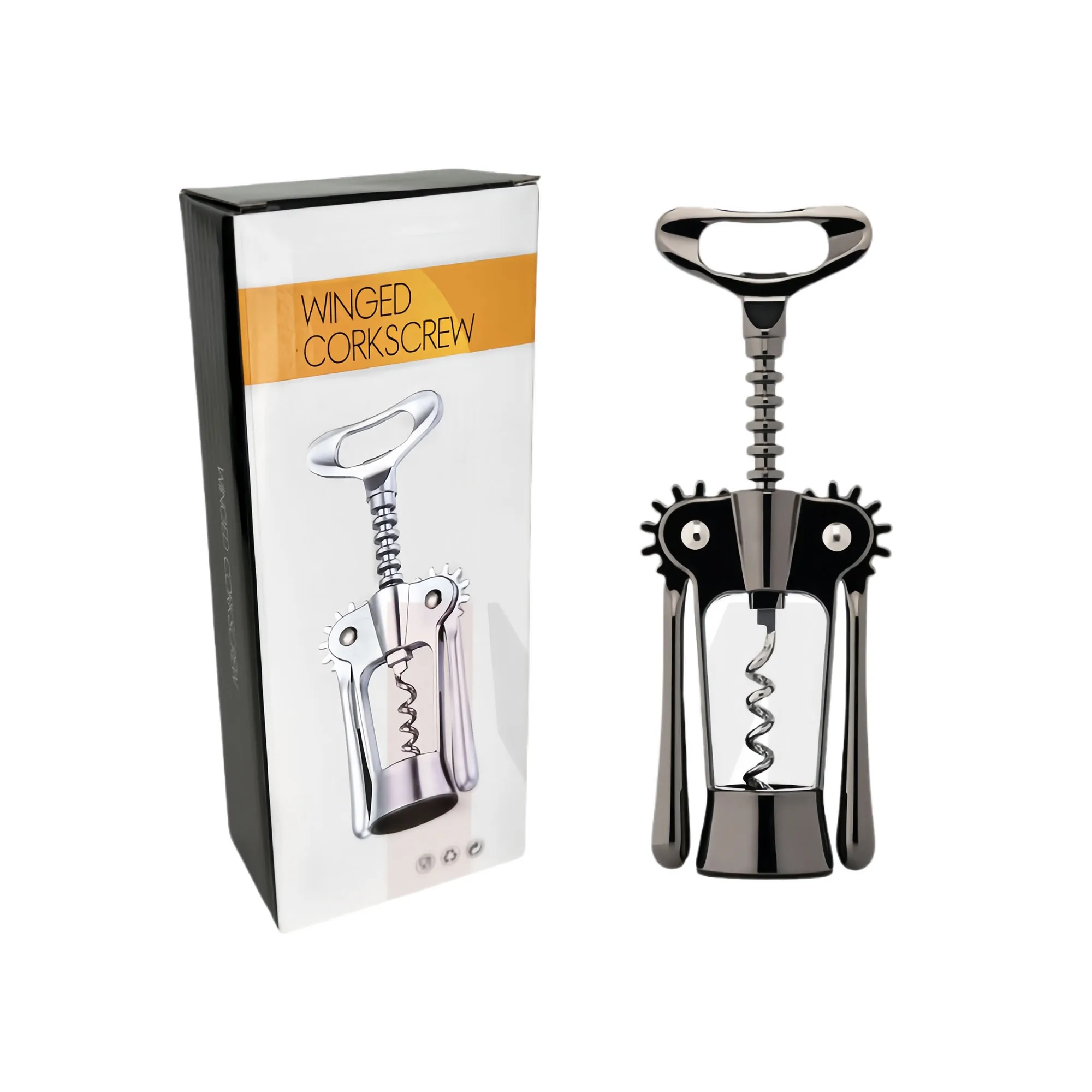 Premium Stainless Steel Wine Opener With Dual Lever 6
